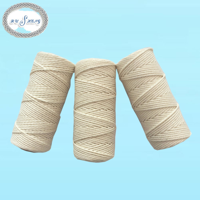 natrual color macrame cotton cord, cotton rope