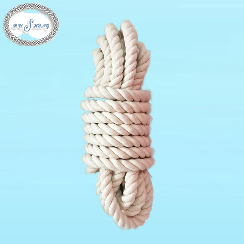 3 strands twisted cotton rope, cotton cords