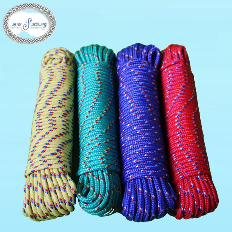 pp braided rope, 16 strands braided rope